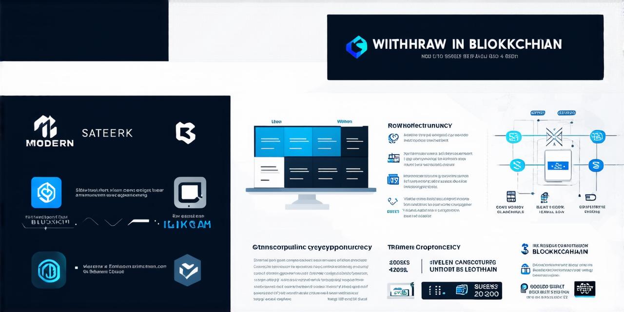 How to withdraw in blockchain