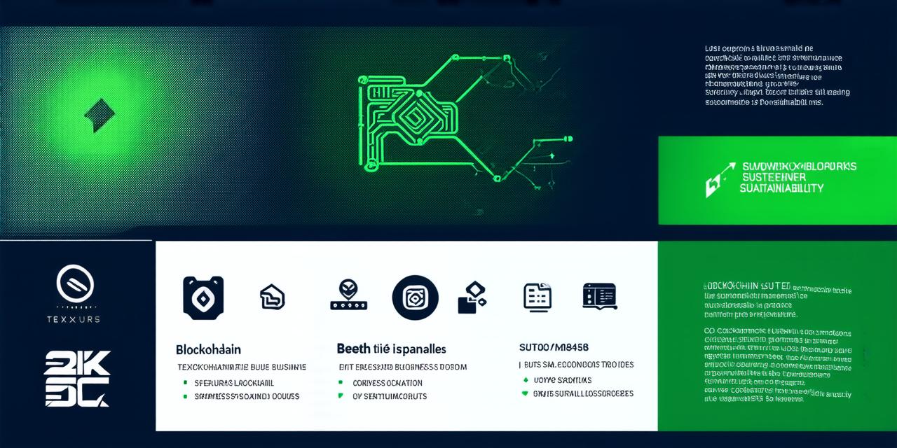 How can blockchain support sustainable business practices